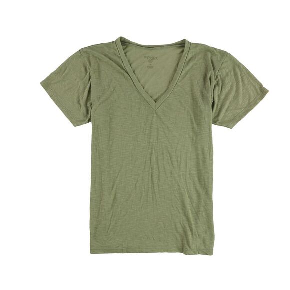 WESSEX Womens Heathered Basic T-Shirt, Green, NWT - Picture 1 of 2